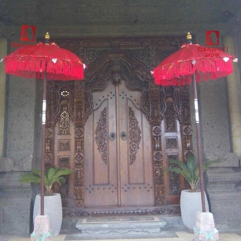 Dekorasi Payung/Tedung Bali Kain Singapur