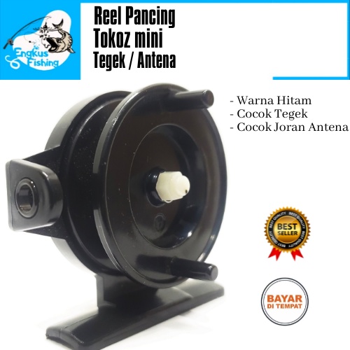 Reel Pancing Tokoz Tokos Hitam / Putih / Warna Warni / Daido / Hijau Mini Murah Cocok Tegek / Joran - Engkus Fishing