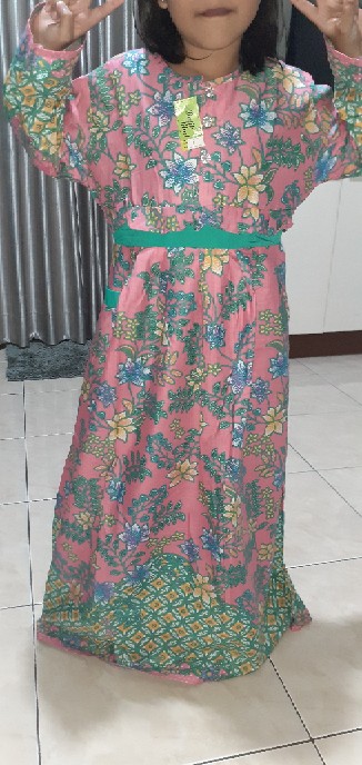Griyabatikbimi Gamis Batik Anak Usia 9 Tahun
