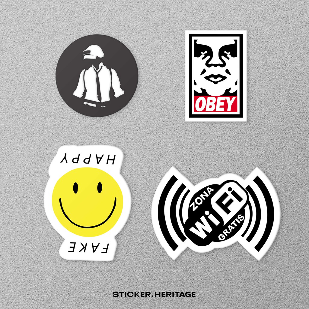 STIKER PACK LOGO BRAND LOGO SUPREME, NASA, GRAFITI DIT UNTUK LAPTOP IPAD HP MOTOR