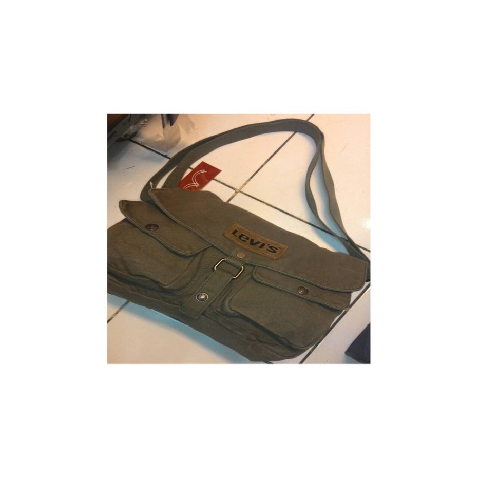 tas selempang kanvas 609 (tas lapangan,tas kain)