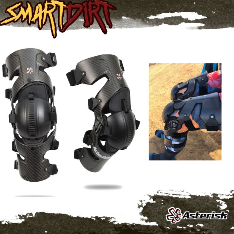 KNEE BRACE ASTERISK CARBON CELL 1 PELINDUNG LUTUT ASTERISK CARBON CELL