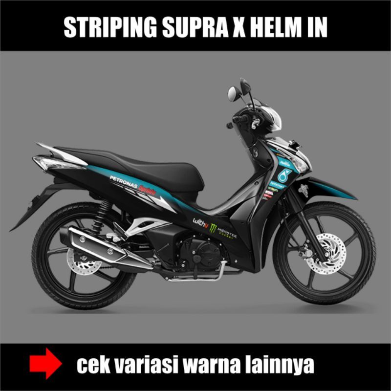 Decal Striping Honda Supra X Helm In Stiker Variasi Motif Petronas