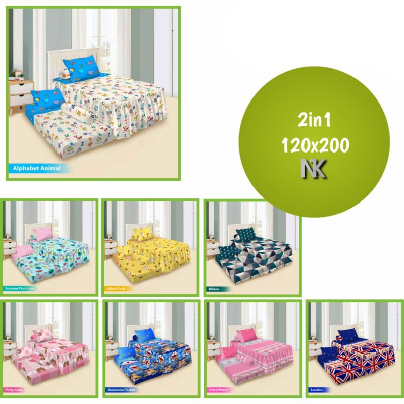 Vito - Sprei Sorong / Duo 120x200 cm ( 2in1) Motif