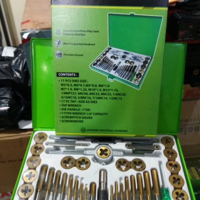 HAND TAP SET TEKIRO HAND TAP TEKIRO SET 40 PCS TAPS AND DIES TEKIRO
