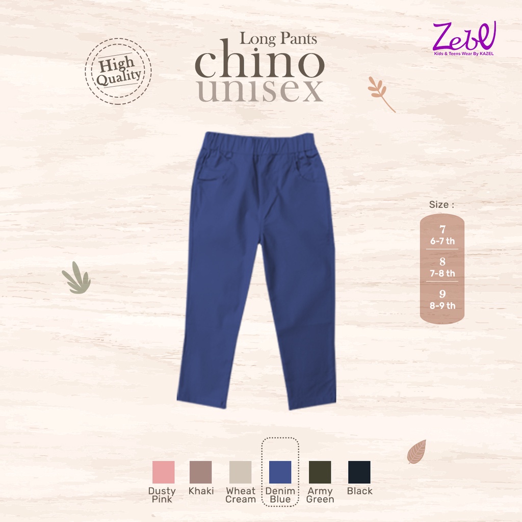 Zebe Long Pants Chino Unisex - New Colour - Celana Panjang