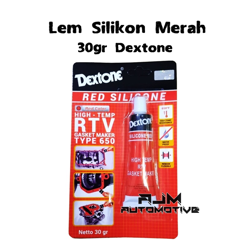 Lem Silikon Merah/ Red Silicon 30gr Dextone