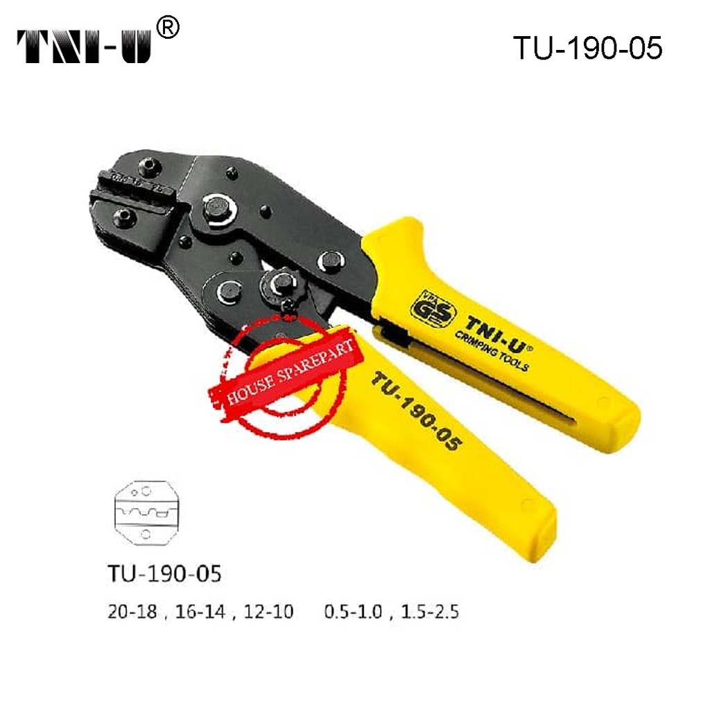 TNI-U TU-190-05 Terminal Skun Tang Crimping Cutter For 20-13 AWG