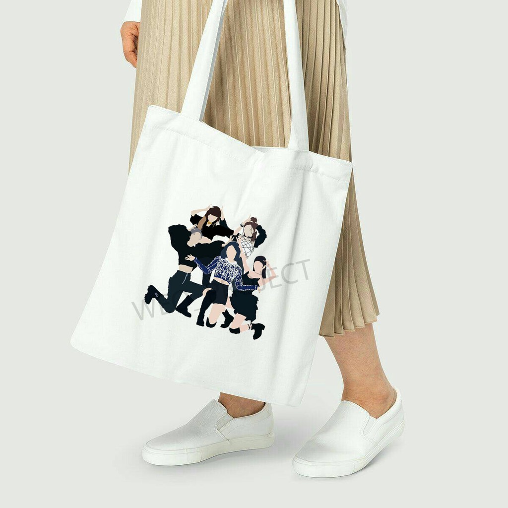 TOTE BAG KANVAS MURAH / TOTE BAG WANITA / TOTE BAG MOTIF ITZY