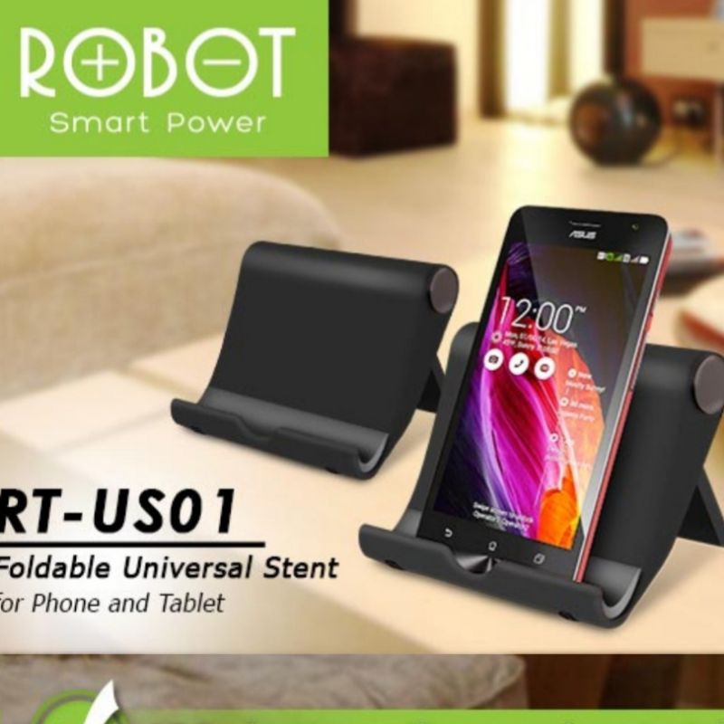 Robot Stand Rt Us01 Standing Hape dan Tablet iPad Foldable Holder Meja Hp