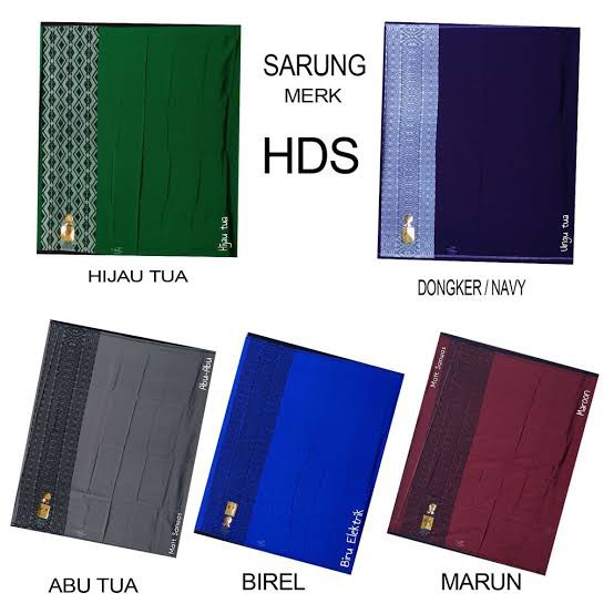 Sarung Santri HDS DEWASA Dan REMAJA  Samarinda Polos Tumpal Original (HDS)