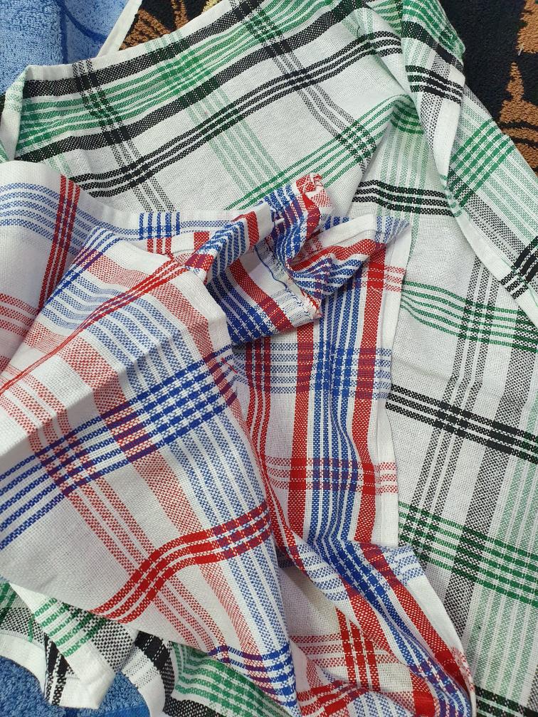 Kain Lap Kotak Jumbo Halus Uk 60x70 / Lap Piring/ Serbet Merk 301 302