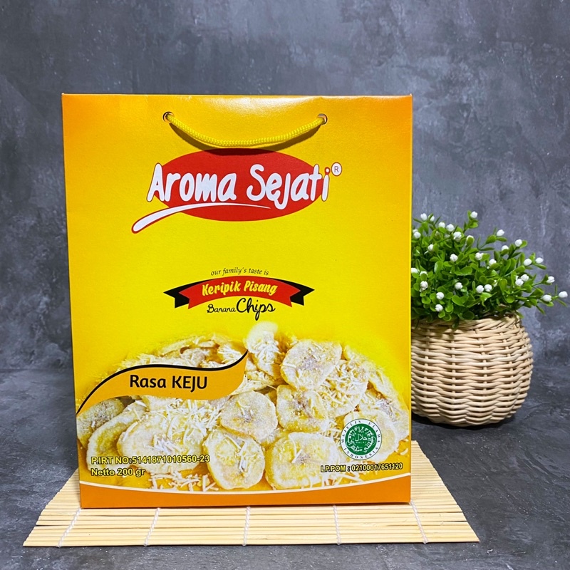 

AROMA SEJATI | KERIPIK PISANG KEPOK RASA KEJU 200 g HOMEMADE - CAMILAN KEKINIAN KHAS LAMPUNG