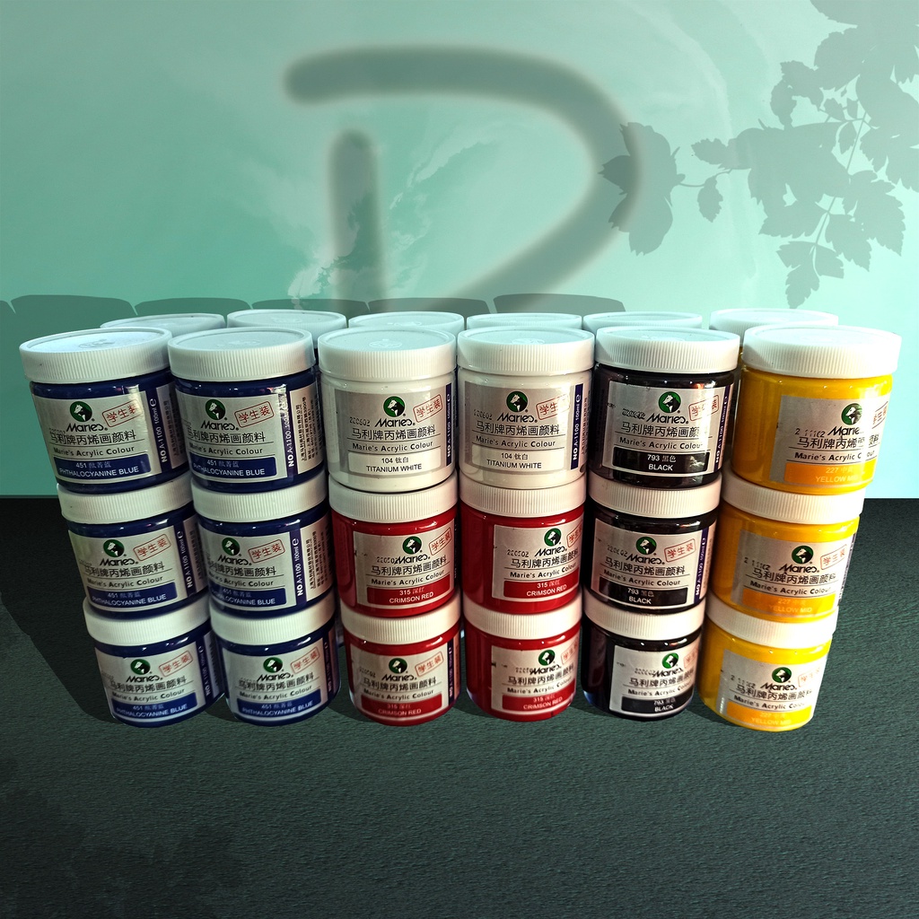 

Maries Akrilik 100ml / Cat Akrilik 100ml / Cat Lukis / Maries A 1100