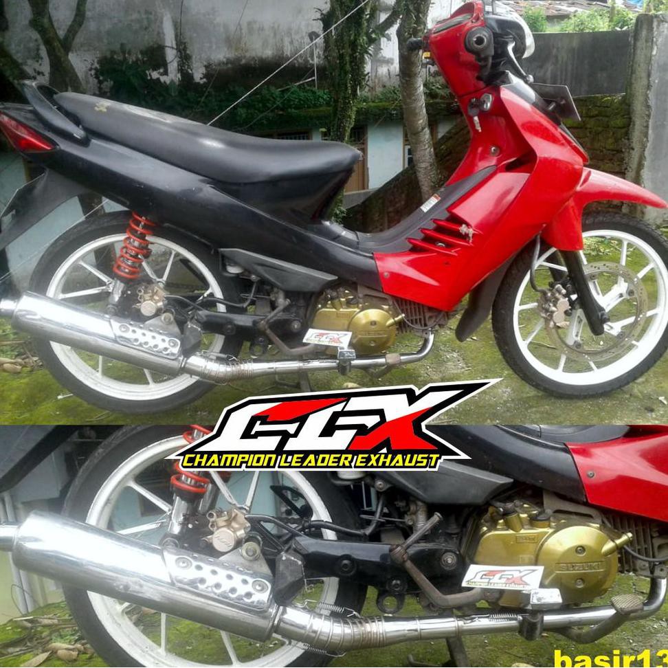 Pipa Leher Knalpot Shogun 125 SP Arashi PNP Silencer Standart. Header Knalpot Selencer Motor Shogun