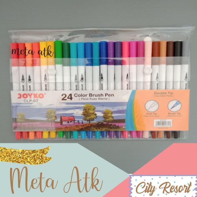 

[[COD]] Dual Brush Pen Joyko 24 Warna CLP-07 BERKUALITAS Kode 307