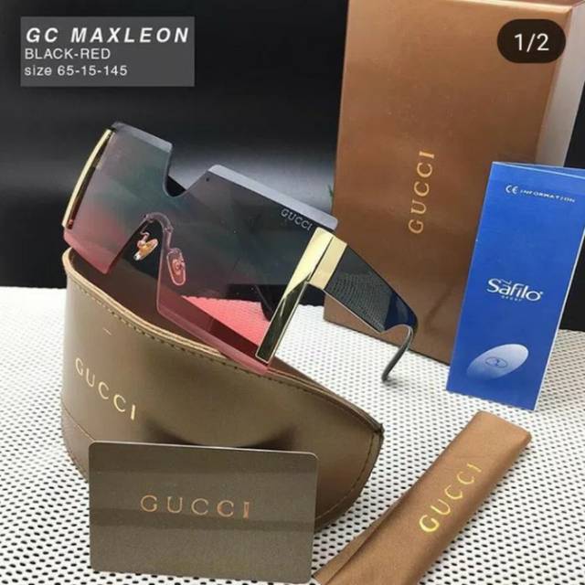 KACAMATA SUNGLASSES WANITA GUCCI MAXLEON PINK ELEGAN SUPER PREMIUM.
