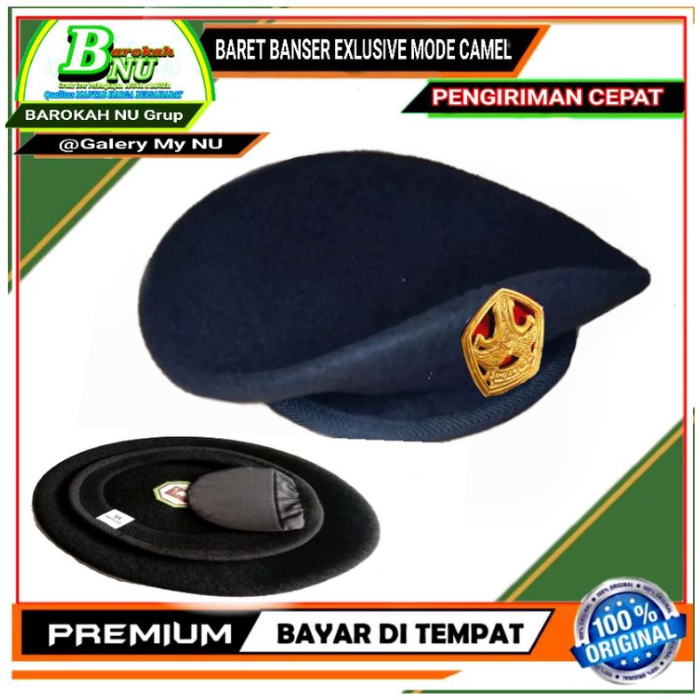 Baret BANSER exluaive model Camel /embelm banser exlusive corr