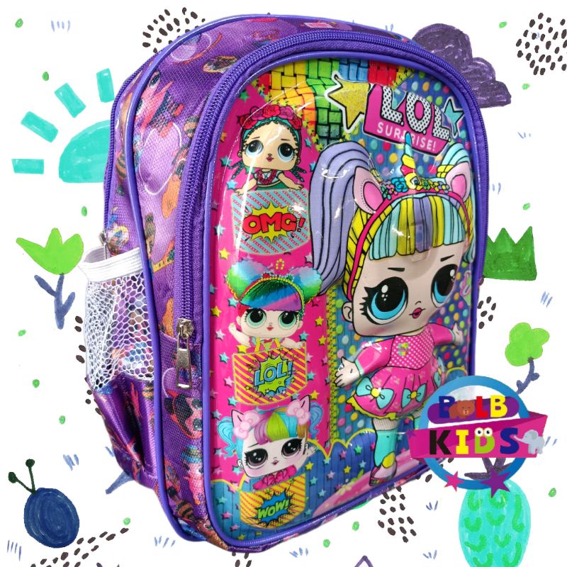 BLB KIDS Tas Ransel Anak Perempuan Laki Laki LED TK SD 3D Motif Kartun Timbul Lucu Premium