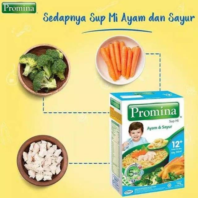 promina Sup Mie Ayam Sayur / Daging Sayur 81grm