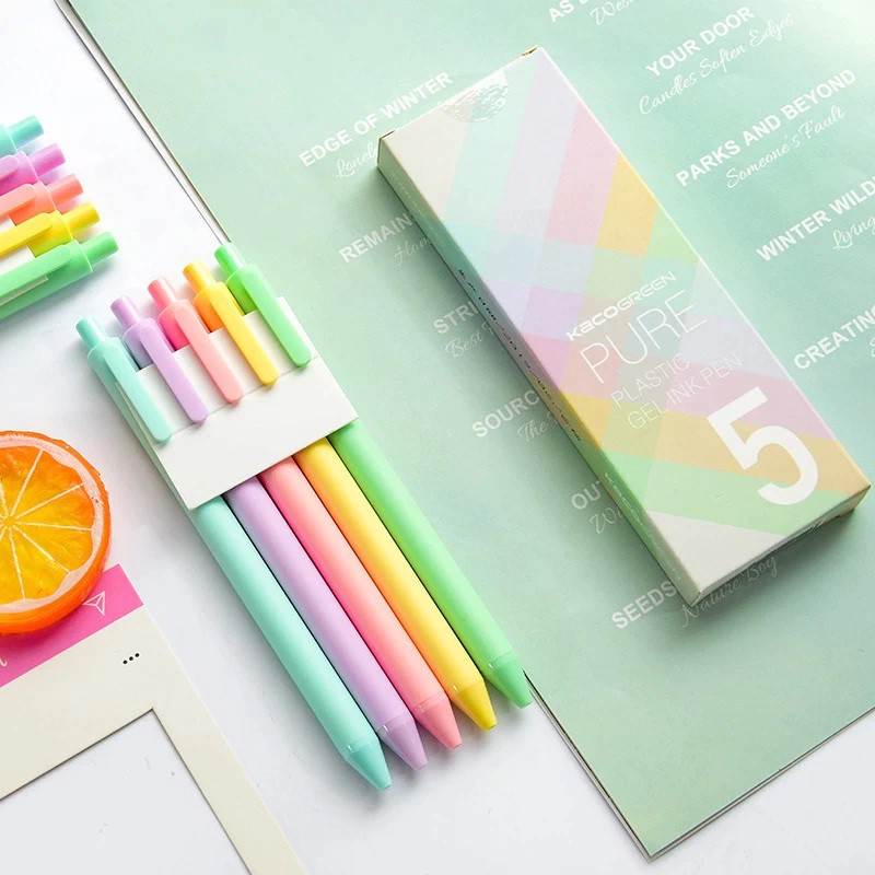

Pulpen Gel Colorful Ink Pen 0.5mm Macaron Edition