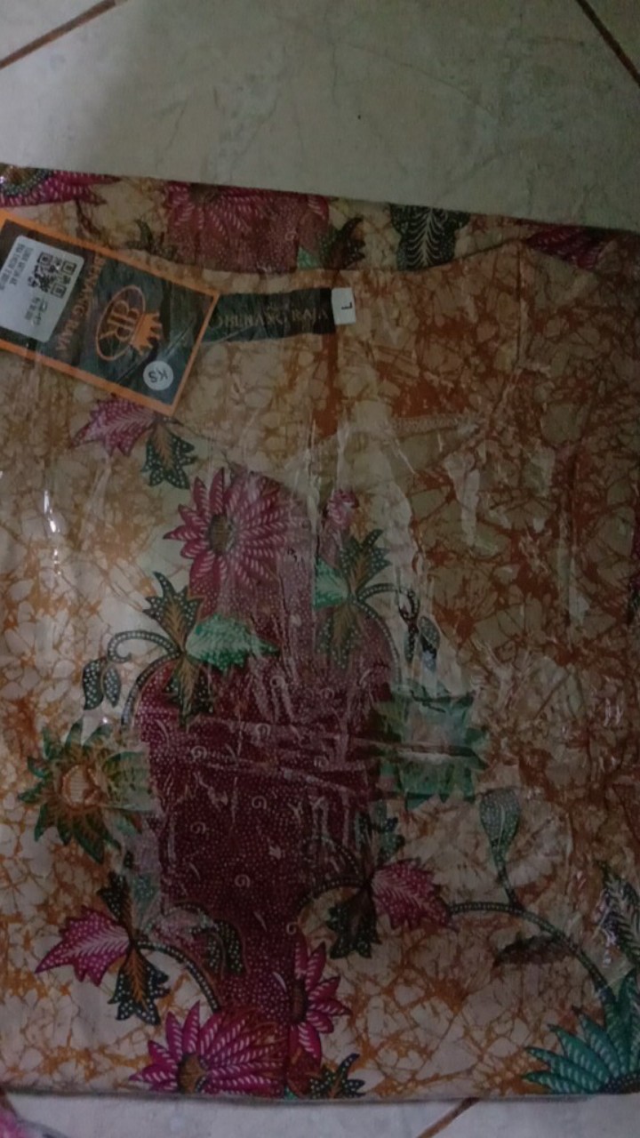 Benang Raja Tunik Batik Wanita Lengan Panjang Ukuran Jumbo 2xl 3xl 4xl 5xl