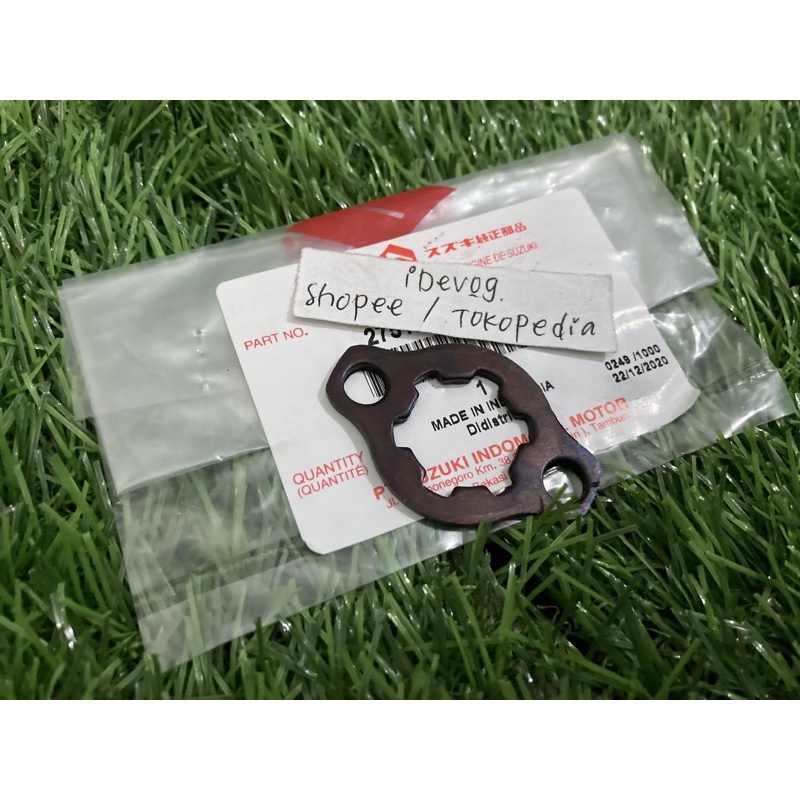 Screw Klem Kunci Gear Depan Satria Fu Karbu Fu Injeksi Plate Lock Sprocket Engine Raider 150 ORI SGP-Plate / Pengunci