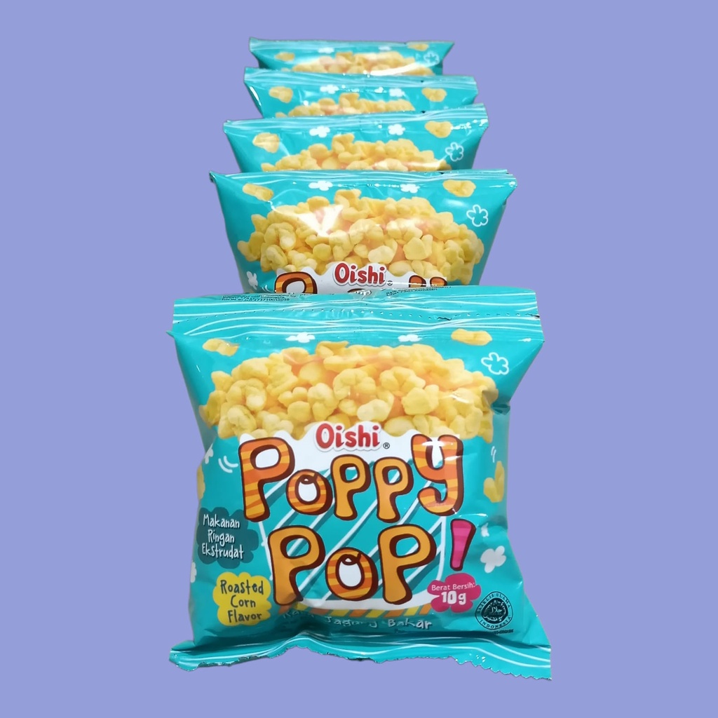 

OISHI Poppy Pop Jagung Bakar Snack 10 gr [10 pcs/renceng]