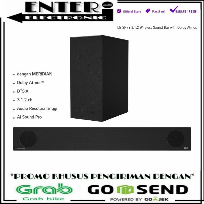 LG SOUNDBAR SN7Y - SPEAKER WIRELESS SOUNDBAR 3.1CH 420W LG SN7 Y SN 7Y