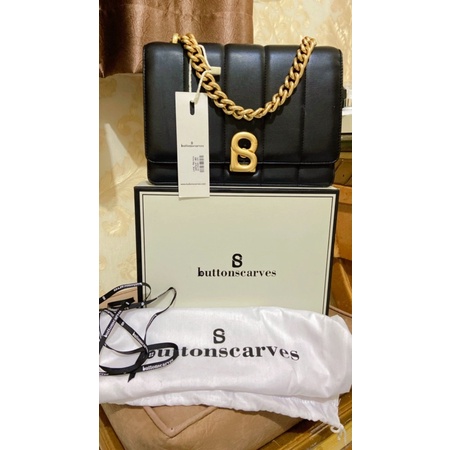 NORA BAG BLACK BUTTONSCARVES