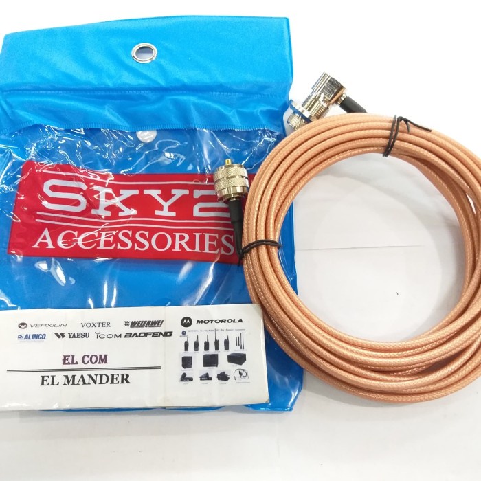 Sale Kabel Radio Rig Mobile Rg58 Sky2 - Kabel Teplon Rig Mini Sky2 Original Berkualitas