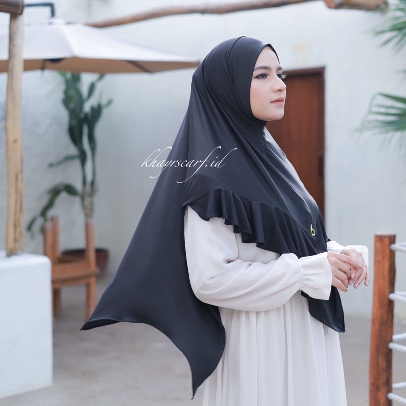 Khimar Azizah Jersey Premium Oleh oleh Umroh dan Haji