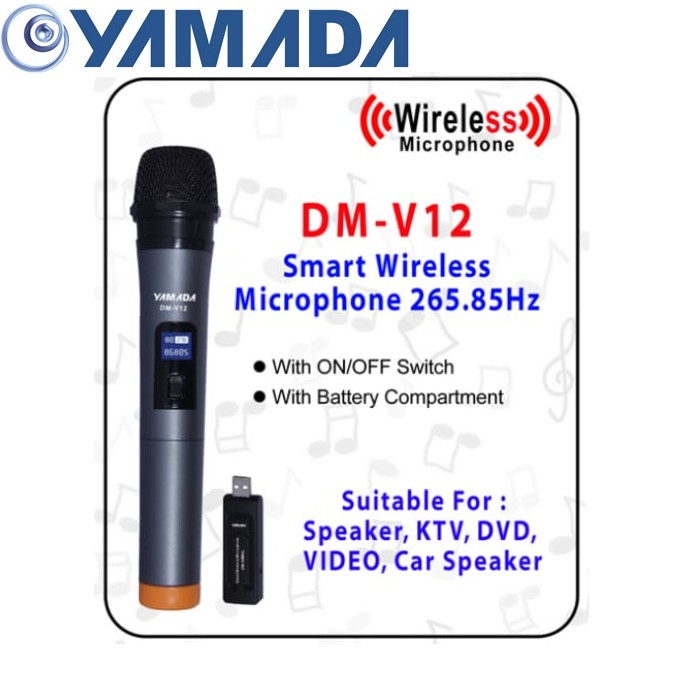 Yamada Mic Wireless DM V12 Led Display