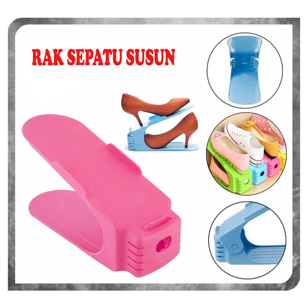 Rak Penyimpanan Sepatu Susun / Shoes Organizer Adjustable