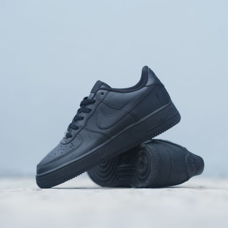 Sepatu Air Force 1 Full Black High Prem Quality Sepatu Hitam Polos