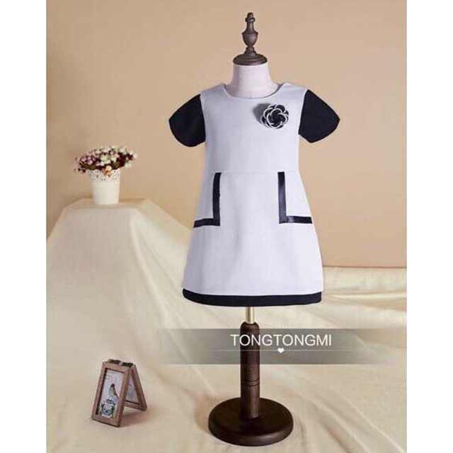 DRESS ANAK PEREMPUAN MJ PUTIH IMPORT