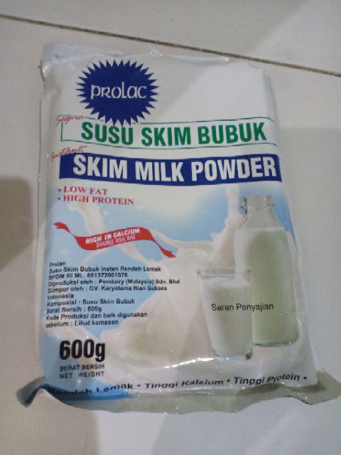 PROLAC Susu Skim Bubuk 600 gram | Shopee Indonesia
