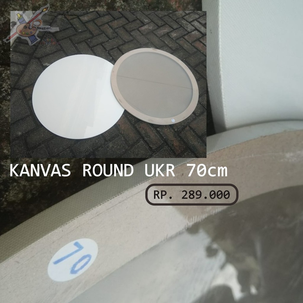 

XP KANVAS ROUND DIAMETER 70CM KANVAS LUKIS BENTUK LINGKARAN