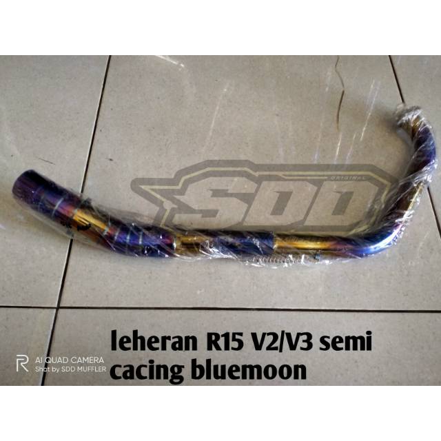 Leheran header knalpot motor racing R15 V2 V3 bluemoon semi