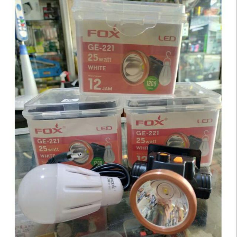 Senter kepala LED Fox 25W GE 222 - Headlamp LED Fox