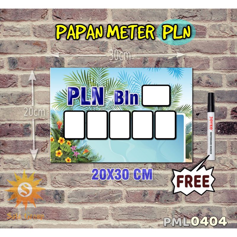 

Safa Papan Meter Listrik PLN PAM motif Unik - Tropical 04
