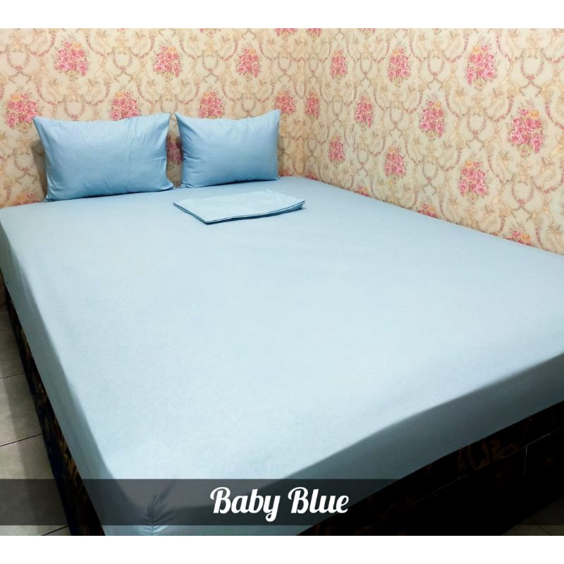 Sprei 120x200 Putih polos Single Katun Homemade esthetic Murah