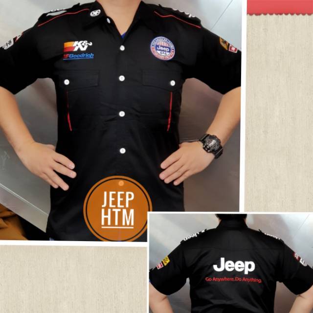 Baju Seragam Otomotif Jeep, Baju Komunitas Moto GP, Kemeja Bordir F1