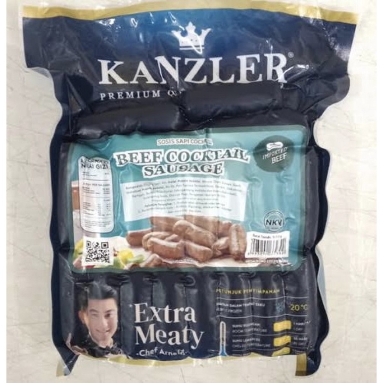 

Sosis Beef Cocktail Sausage Kanzler 500gr