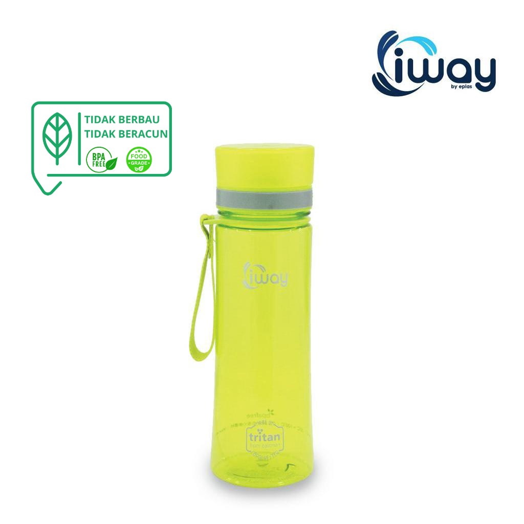 IWAY Water Bottle With Handle (500ML), EPLAS, Water Tumbler, Botol Air, BPA Free, Tritan IGHT-500