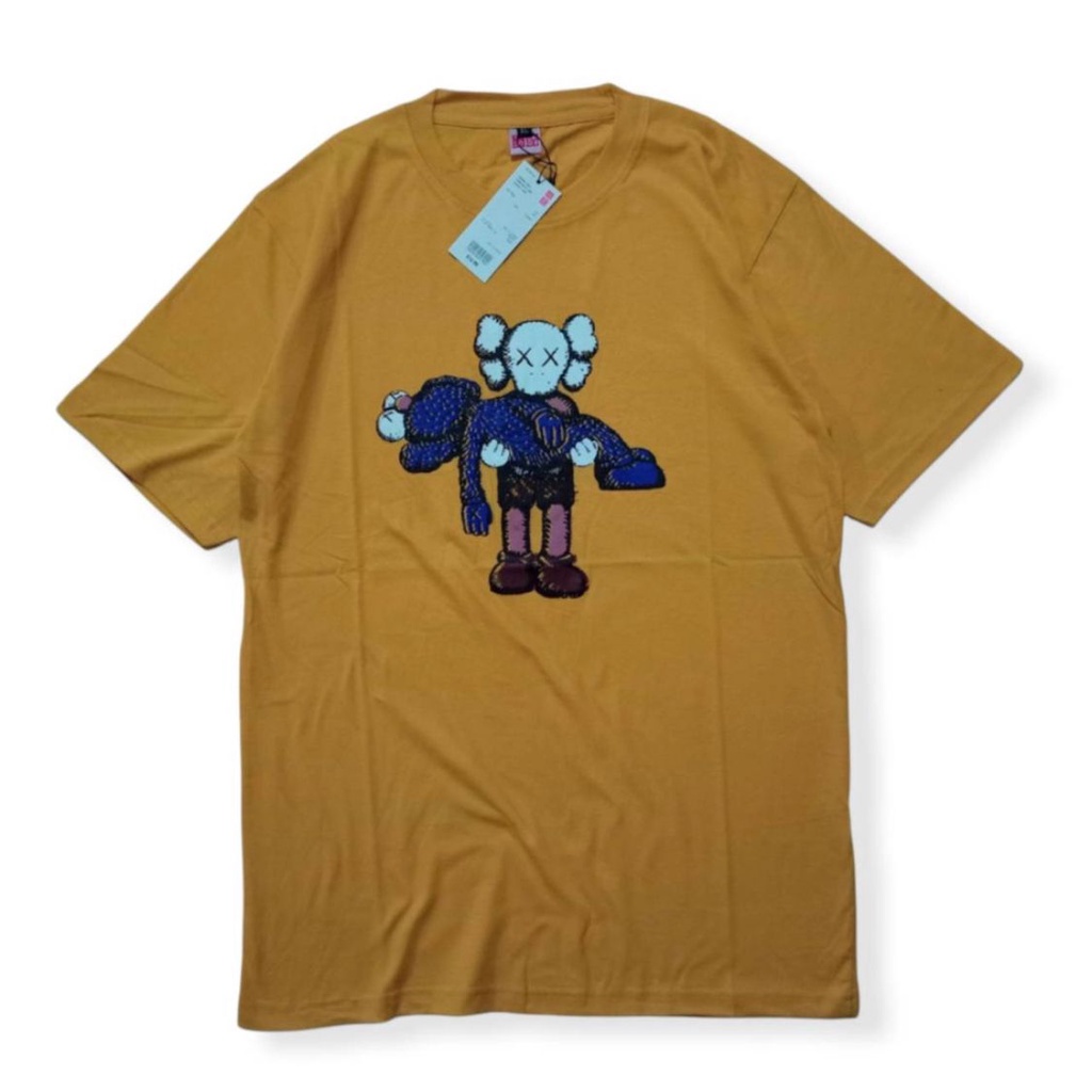 T SHIRT KAOS KAWS X UNIQLO CLEAN SLATE PUTIH PREMIUM AUTHENTIC TERLARIS