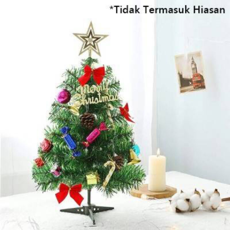 Pohon Natal Mini / Pohon Natal Kecil Mini Untuk Hias Meja Kantor Rumah Bahan PVC