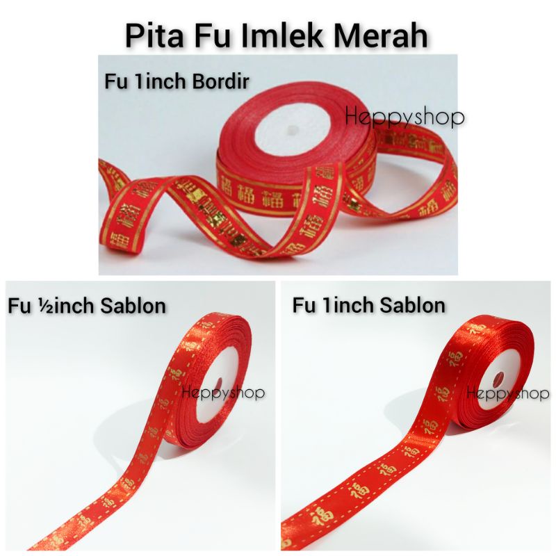 

Pita Fu Imlek Merah