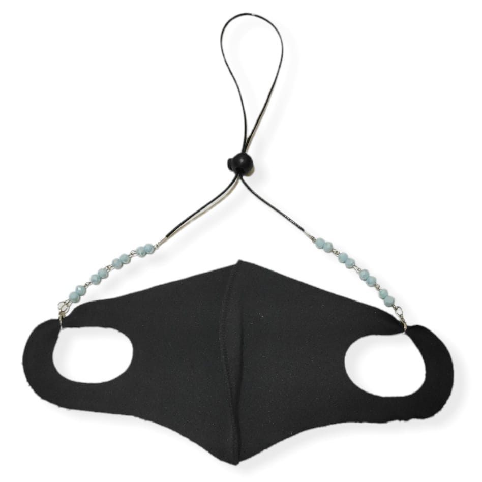 2in1 Strap Mask + Konektor Masker Hijab Free Stopper Chelsea Crystal Diamond Gantungan Masker