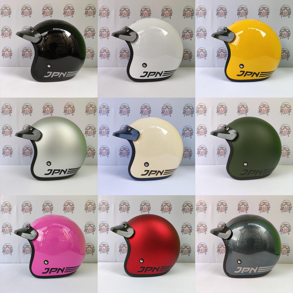 Helm Bogo JPN Original SNI pet topi pendek retro